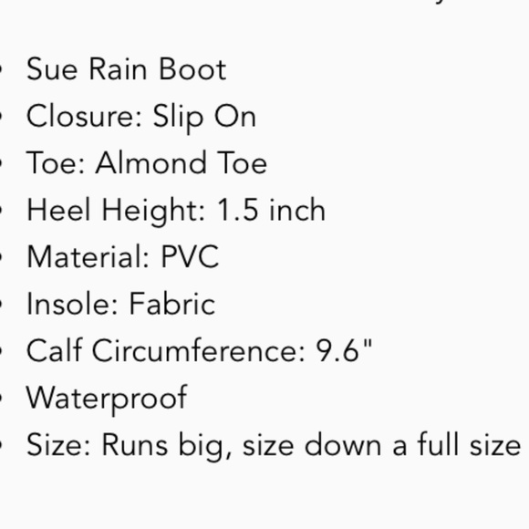 Rain Boots Sam Edelman - NWT Size 10 - Picture 8 of 8